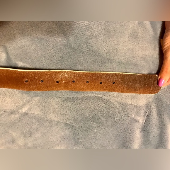 🐄 Cowhide Western Belt With Fancy Crystal Buckle - Picture 4 of 4